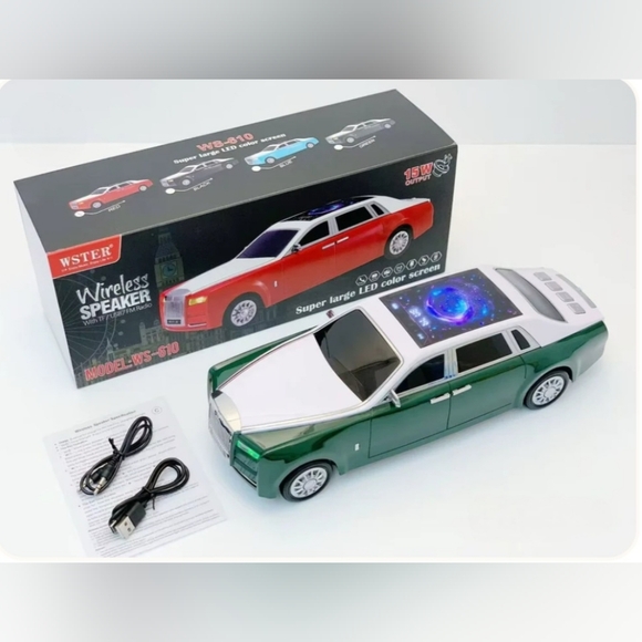 WSTER WS-610 Luxury Sedan Bluetooth Speaker - Radio - Lights Up - Picture 2 of 6